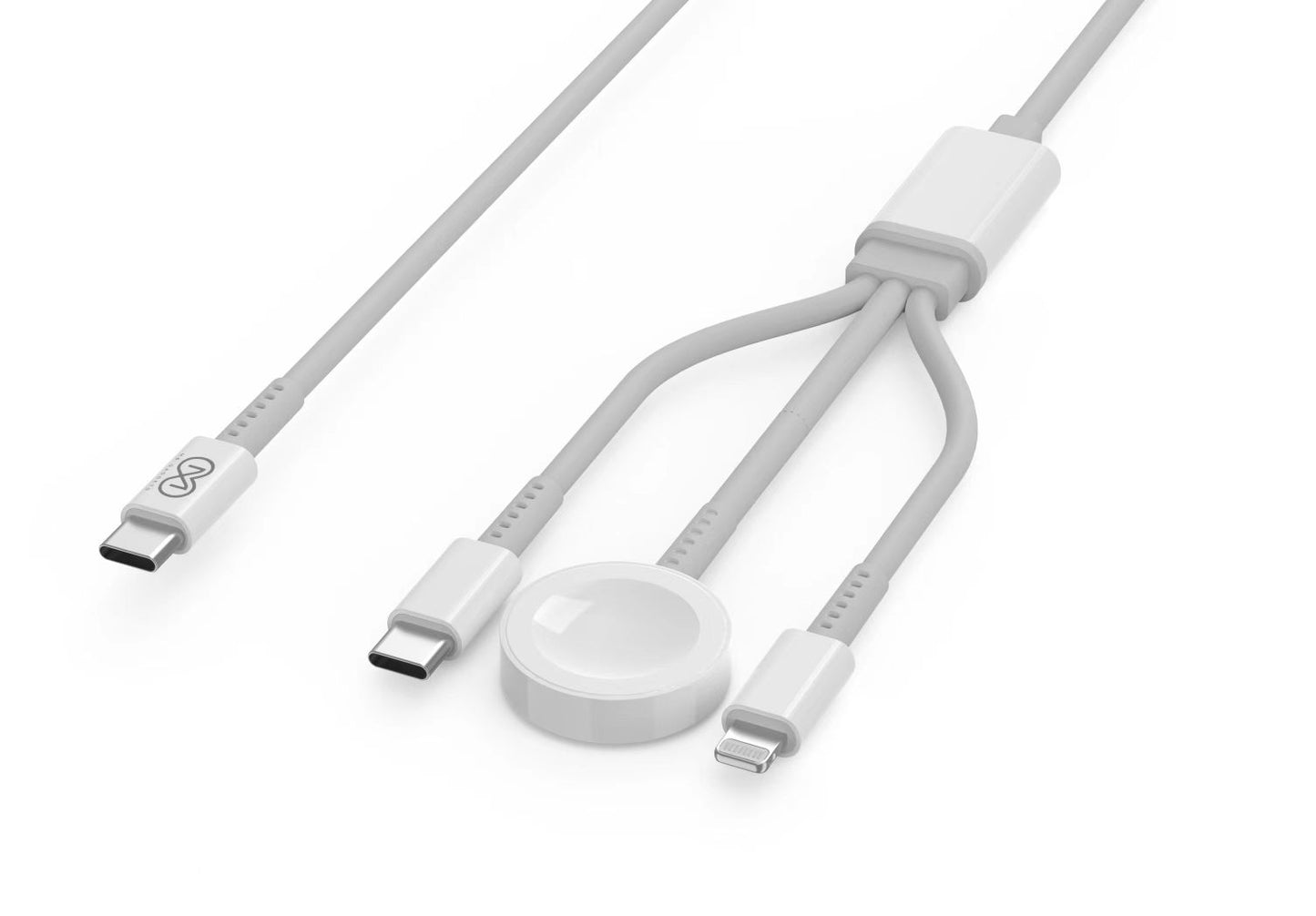 3 In 1 Fast Cable USB-C to (C+L+Watch)