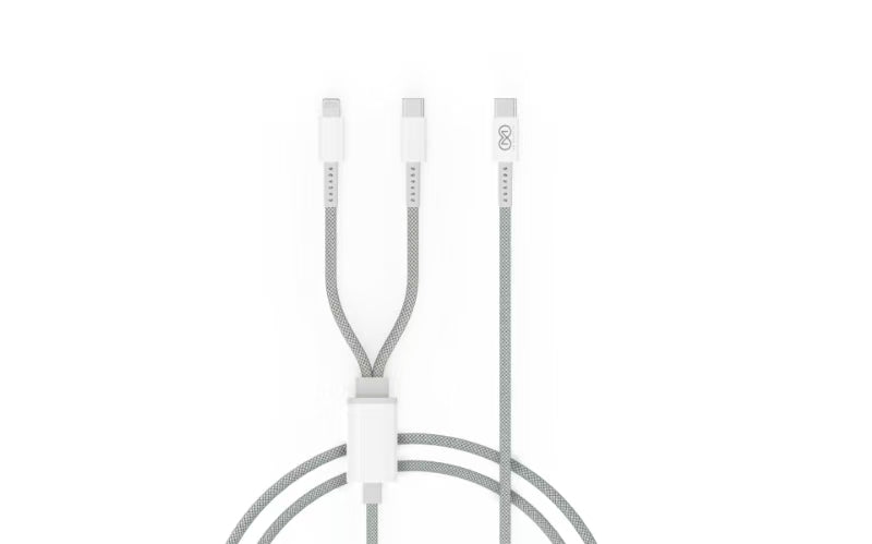 2 in 1 Fast Cable 2.4A Fast Cable USB C to (C+L)